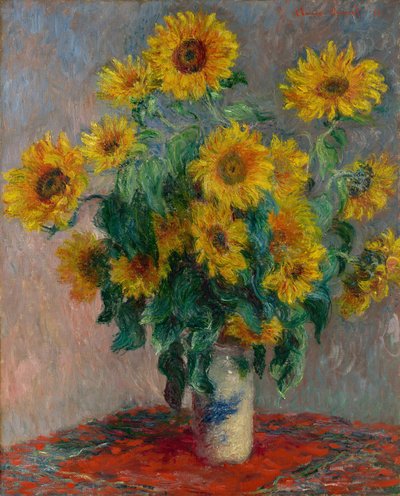 Ramo de girasoles, 1881 de Claude Monet